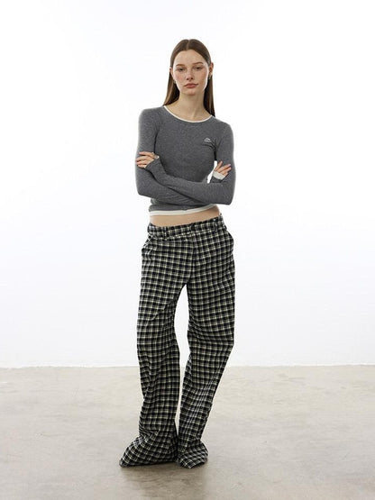 AFTADAWN Colorblock Faux Two Piece Women&