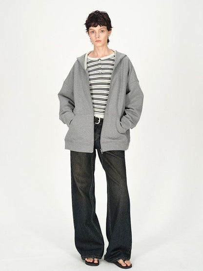 AFTADAWN Dark Washed Distressed Low Rise Women&