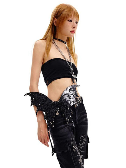 CFIERCE Butterfly Leather Belt