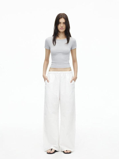 AFTADAWN Relaxed Pleated Split Scimitar Women&