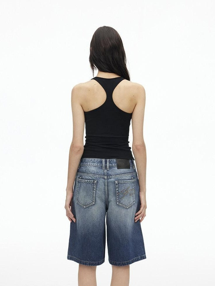 AFTADAWN U Neck Backless Slim Racerback Women&