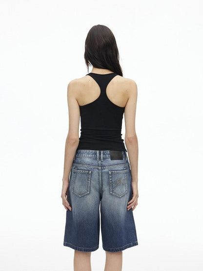 AFTADAWN U Neck Backless Slim Racerback Women&