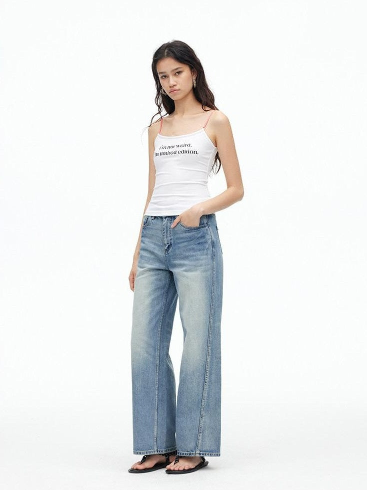 AFTADAWN Contrast Lace Letter Print Halter Slim Elastic Women&