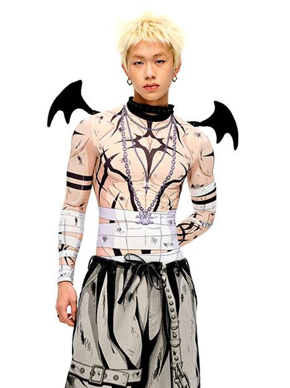 CFIERCE Demon Wing Collar Choker Necklace