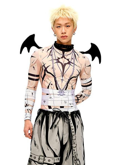 CFIERCE Demon Wing Collar Choker Necklace