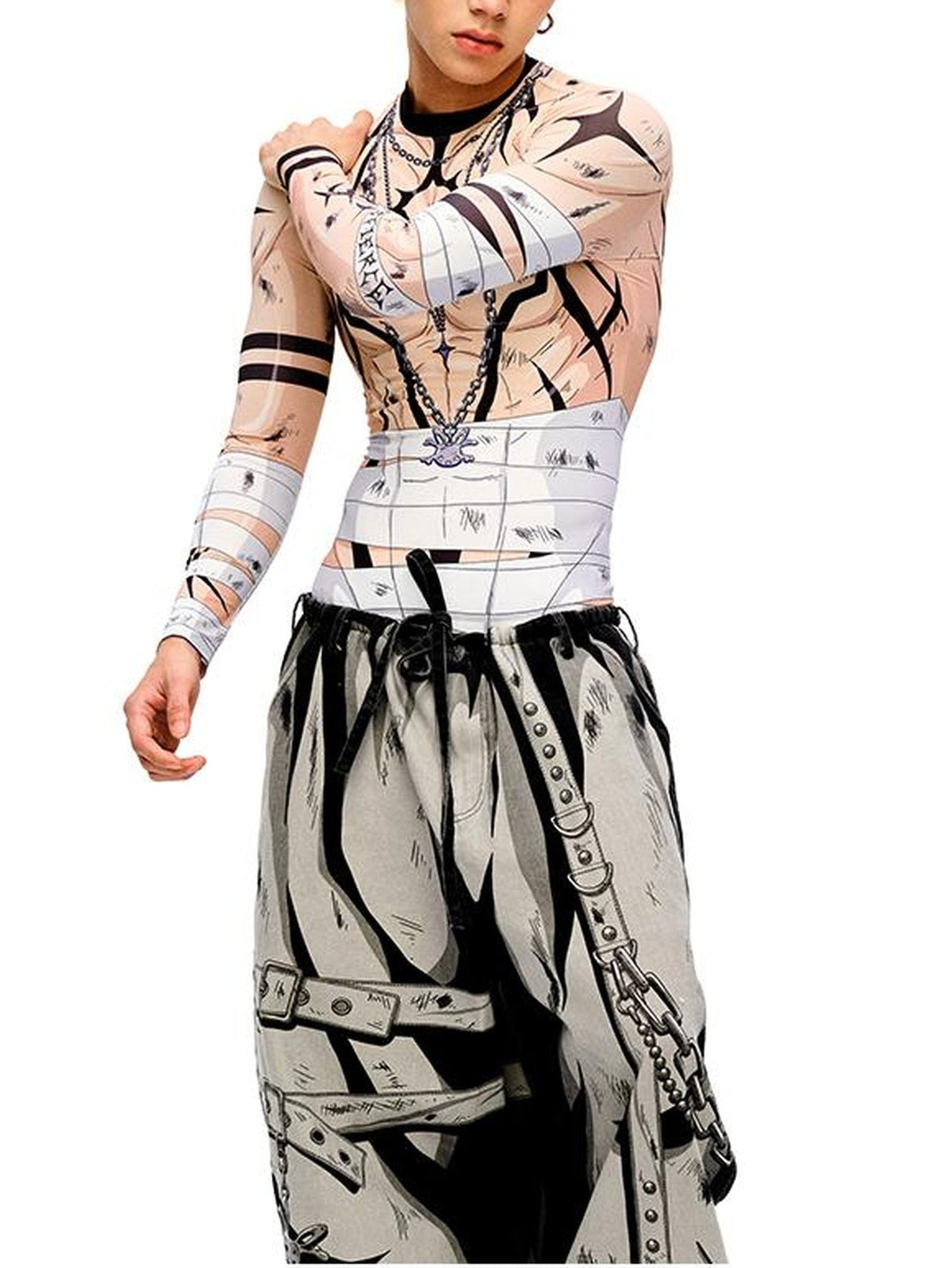 CFIERCE Fierce Warrior Print Base Layer Top