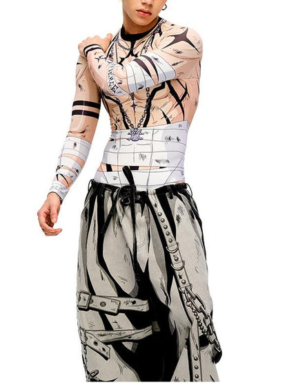 CFIERCE Fierce Warrior Print Base Layer Top