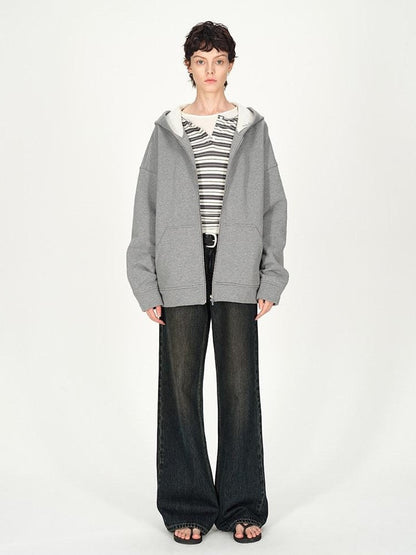 AFTADAWN Dark Washed Distressed Low Rise Women&