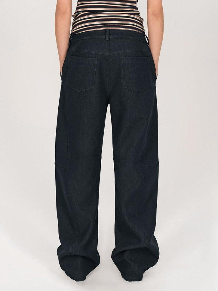 AFTADAWN Khaki Detachable Flap Split Pleat Structured Cut Cargo Women&