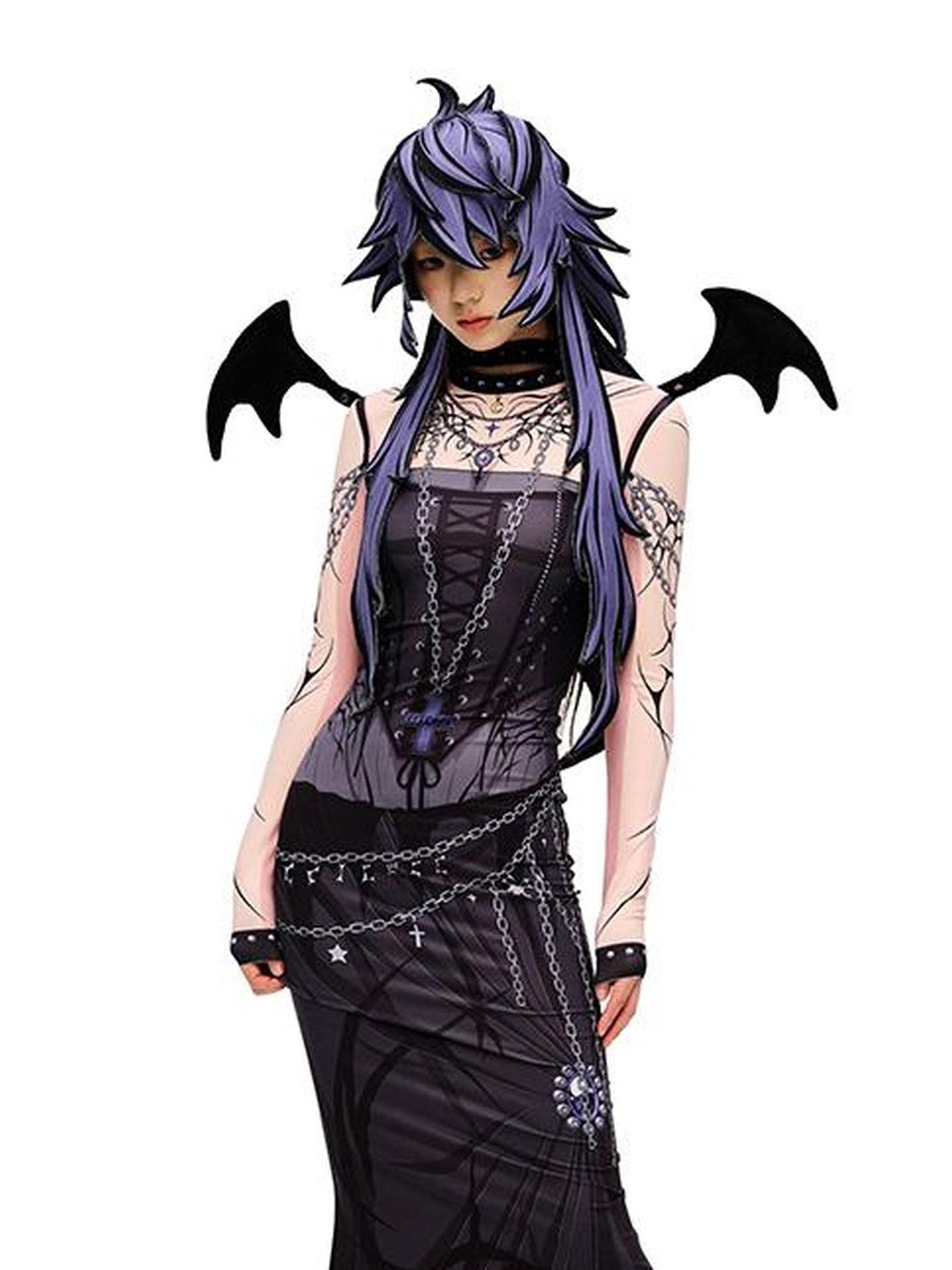 CFIERCE Demon Wing Collar Choker Necklace