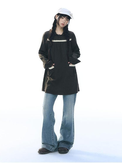 NAPSNAPS Embroidered Low Rise Slim Fit Cotton Women&