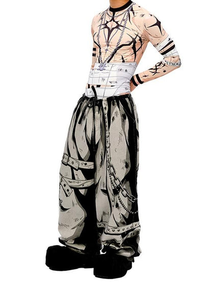 CFIERCE Fierce Warrior Print Base Layer Top
