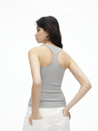 AFTADAWN U Neck Backless Slim Racerback Women&