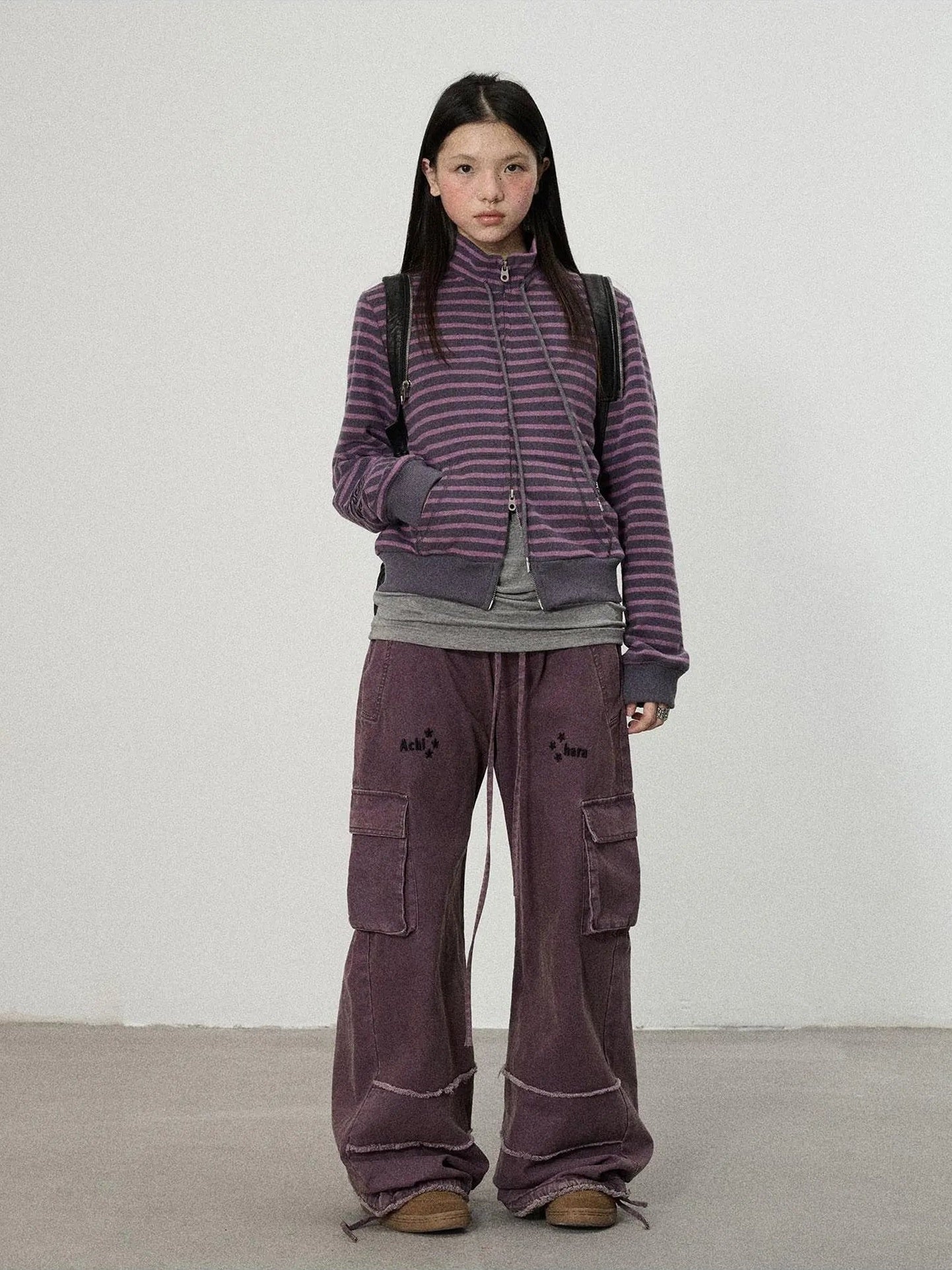 Achihara Striped Mushroom Sweatshirt