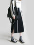 ANYQUESTION_Black_Contrast_Stitch_Panel_Striped_Side_Snap_Tie_Women&