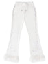 CFIERCE Asymmetric Slim High Waist Straight Leg Original Women Polyester Spandex Pants