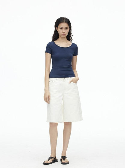 AFTADAWN White Boxy Loose Women&
