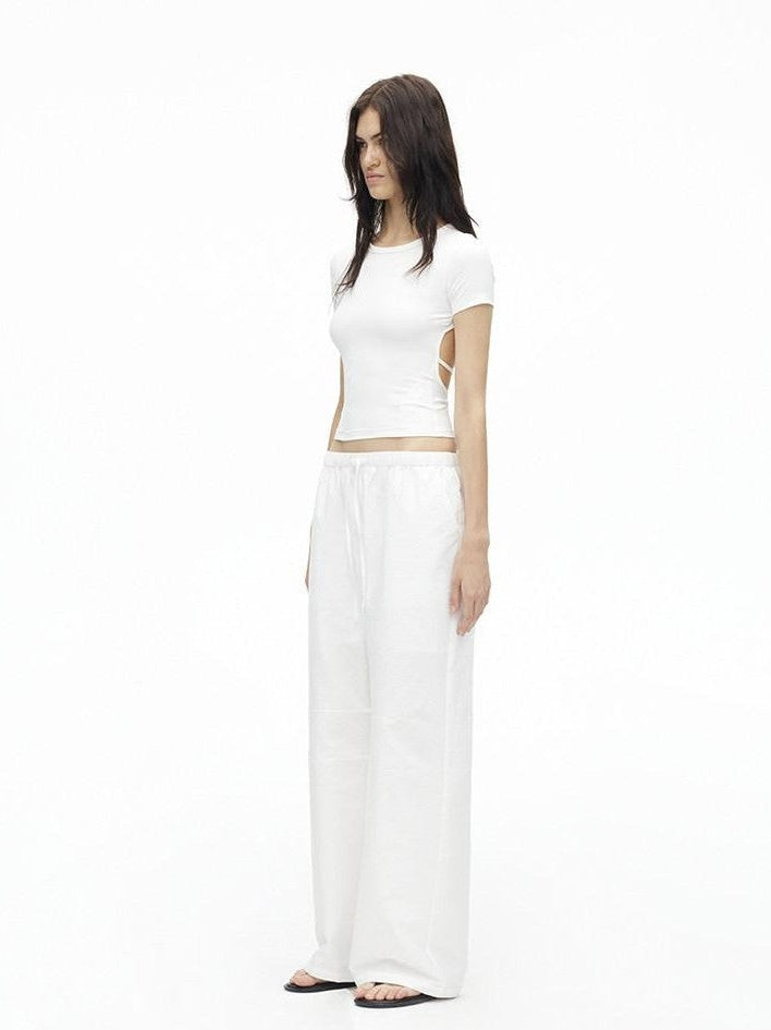 AFTADAWN Relaxed Pleated Split Scimitar Women&