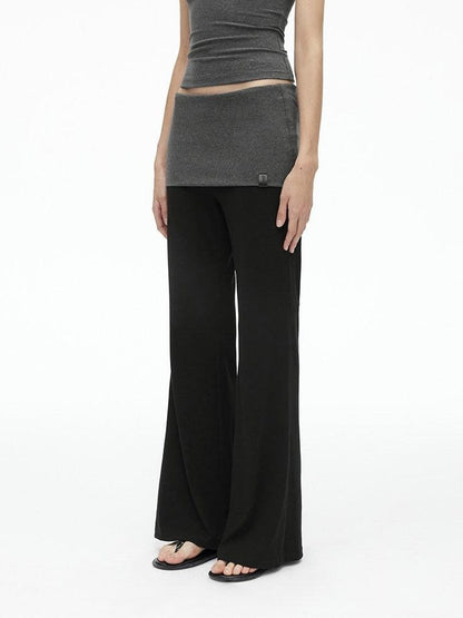 AFTADAWN Colorblock Backless Halter Tie Slim Women&