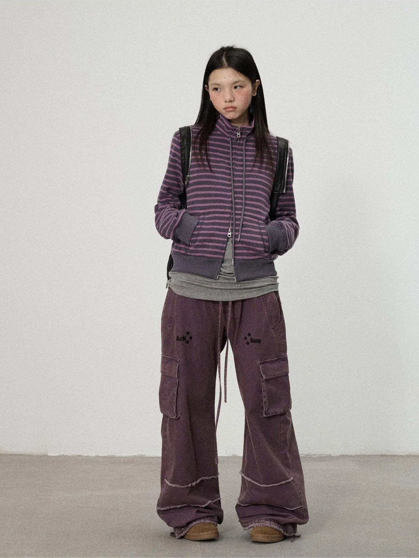 Achihara Striped Mushroom Sweatshirt