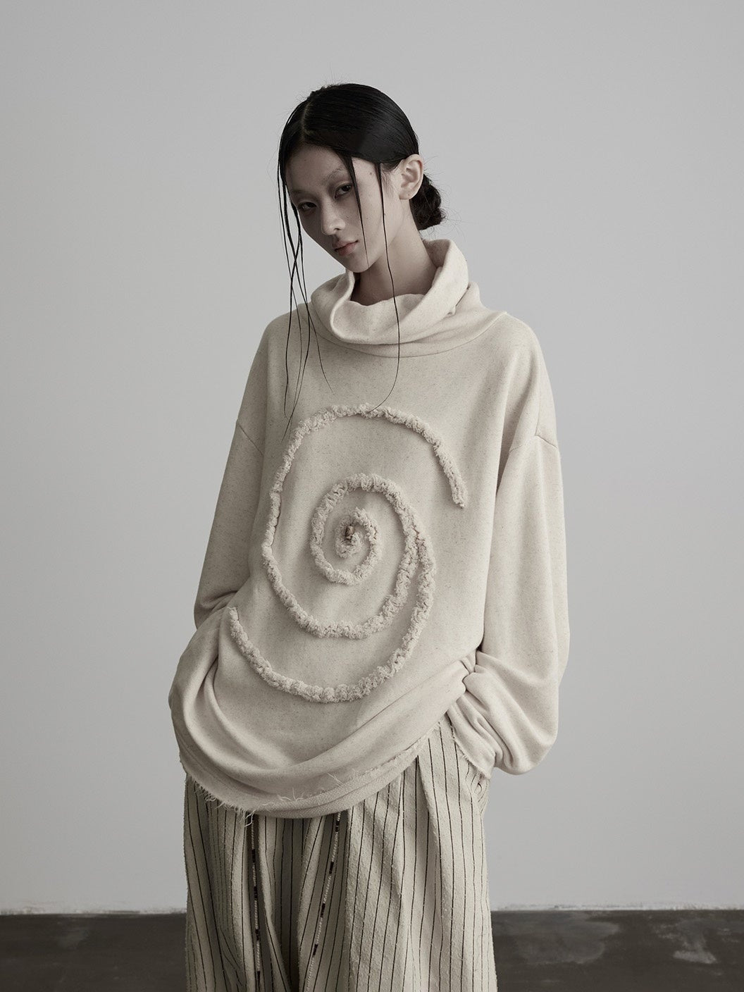 INDULGE_Off_White_High_Neck_Embroidered_Patchwork_Loose_Fit_Women&