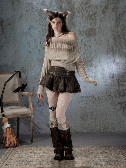 ALL iN plan Asymmetric Faux Fur Long Sleeve Women&