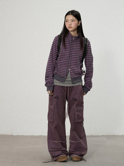 Achihara Striped Mushroom Sweatshirt