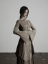 INDULGE_Hand_Dyed_Raw_Edge_Spliced_Flared_Sleeve_Women&