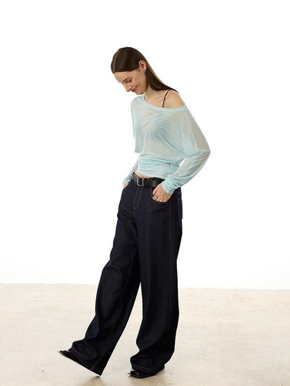 AFTADAWN Striped Asymmetrical One Shoulder Ruched Women&