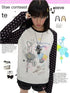 BETWEENAND_Star_Colorblock_Raglan_Print_Women&