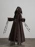 INDULGE_Dark_Wash_Quilted_Embroidered_Hooded_Long_Cotton_Women&