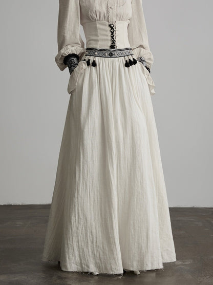 INDULGE_Vintage_Fringe_Trim_Linen_Cotton_Women&