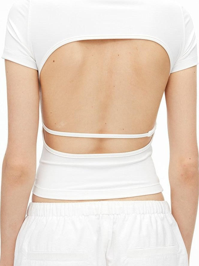 AFTADAWN Solid Breathable Quick Dry U Neck Women&