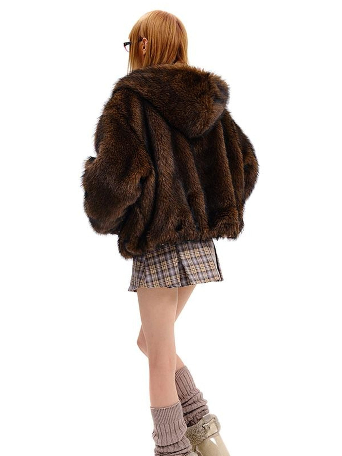 CFIERCE Reversible Cat Print Wool Coat