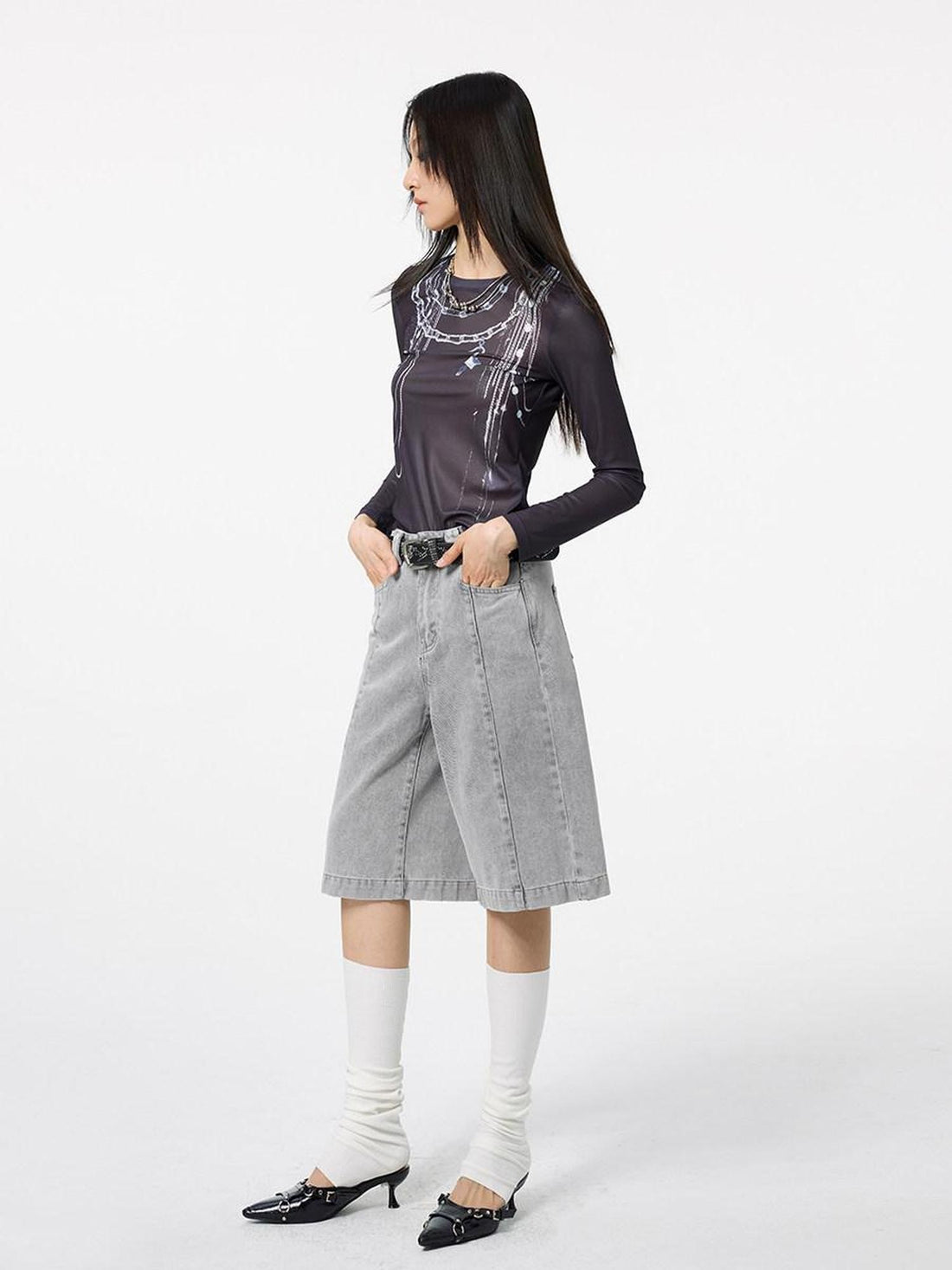 DKZ OFFICIAL Light Vintage Washed Relaxed Wide Leg Women&