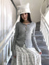 ang project Korean Ribbed V-neck Single Row Button Slim Fit Women&
