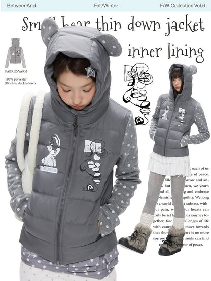 BETWEENAND_Bear_Ear_Hooded_Cute_Bear_Print_90_White_Duck_Women&