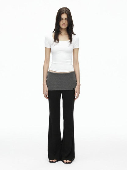 AFTADAWN Airy Quick Dry U Neck Slim Fit Sport Women&
