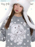 BETWEENAND_Gray_Polka_Dot_Applique_Angel_Embroidery_Jacquard_Women&