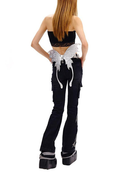 CFIERCE Butterfly Leather Belt