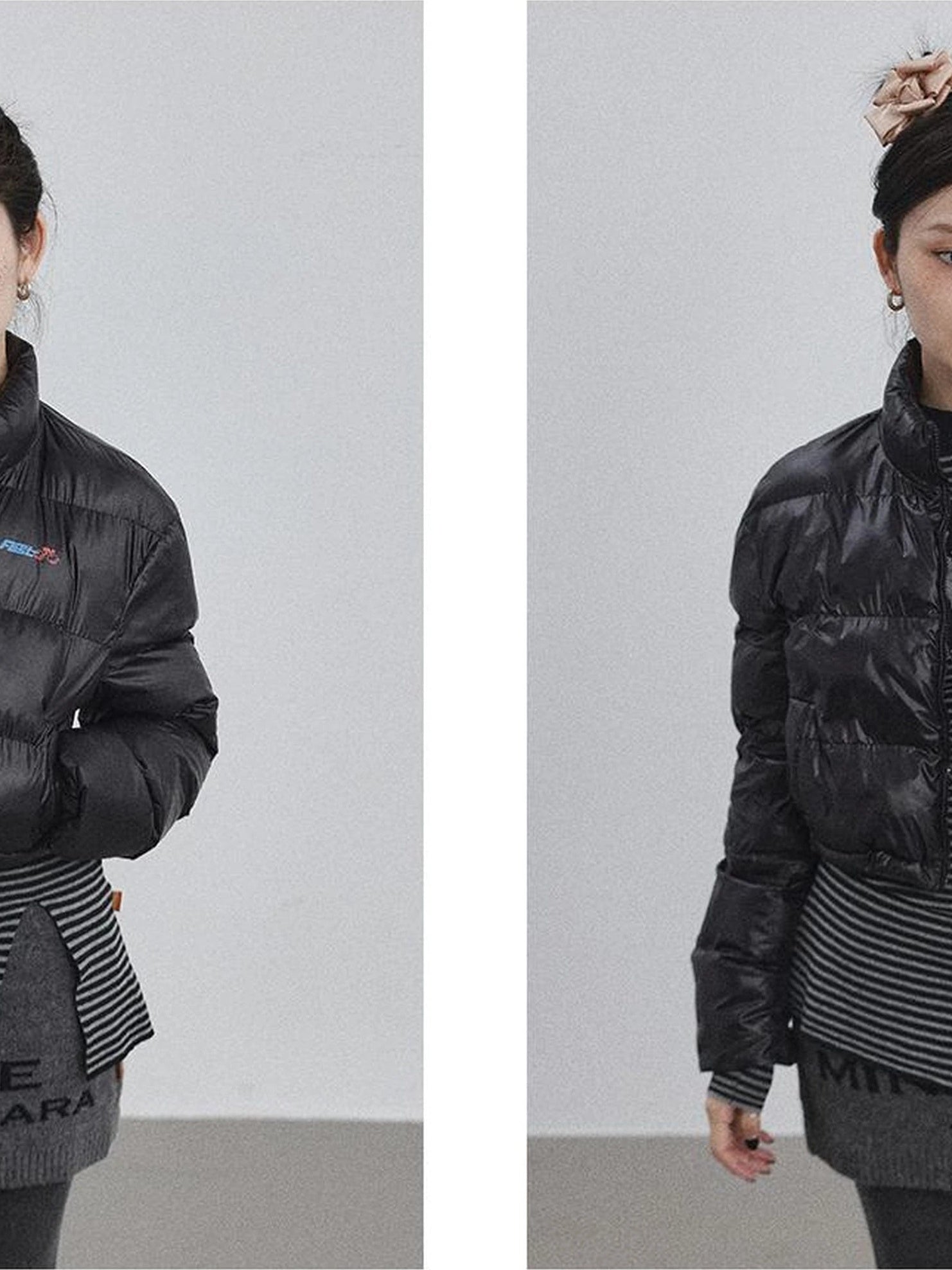 Achihara Winter Pixel Glow Short Padded Jacket
