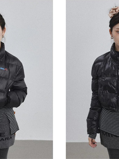 Achihara Winter Pixel Glow Short Padded Jacket