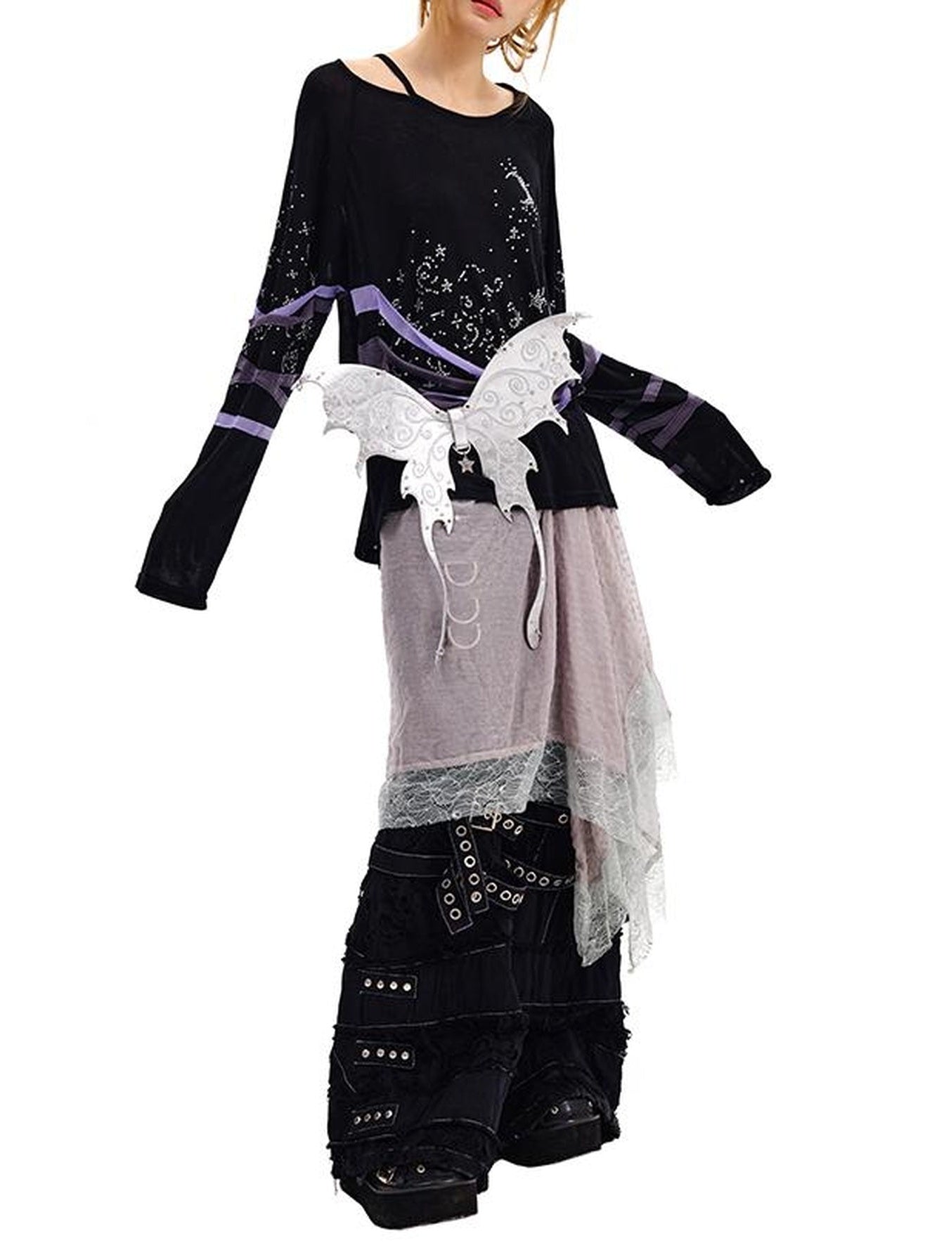 CFIERCE Butterfly Leather Belt
