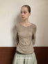 DKZ_OFFICIAL_Diamond_Quilted_Ruched_Lantern_Sleeve_Women&