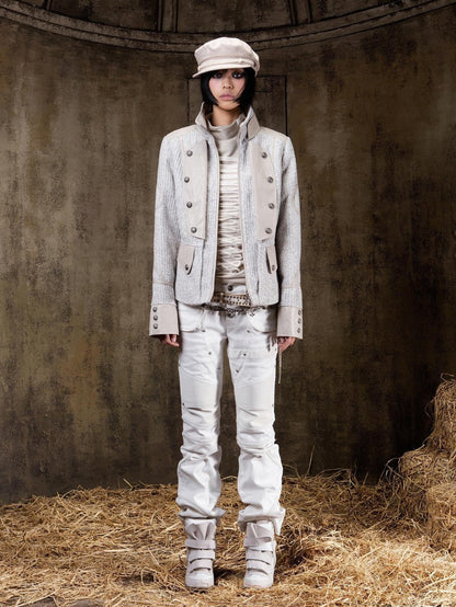 ARIADNAw Lace Up Biker Punk Retro Women&