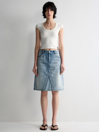 RUN TO THE FUTURE Versatile Slim Fit Short Solid Viscose Cotton Blend Women T Shirt Crop Tops