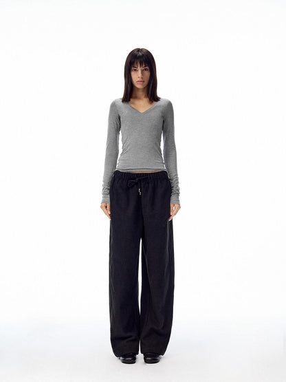 Northbutsouth Tricolor V-neck High Stretch Slim Women&