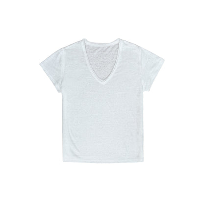 Northbutsouth_Multicolor_Snowflake_V-neck_Rolled_Hem_Women&