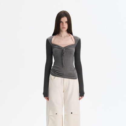The_NeverMore_Soft_Cotton_Blend_Printed_Square_Neck_Fitted_Women_Long_Sleeve_Crop_Tops_MISSTT