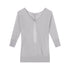 RUN TO THE FUTURE Moisture Wicking V-neck Straight Fit Vintage Commuter Women Long Sleeve T-Shirts